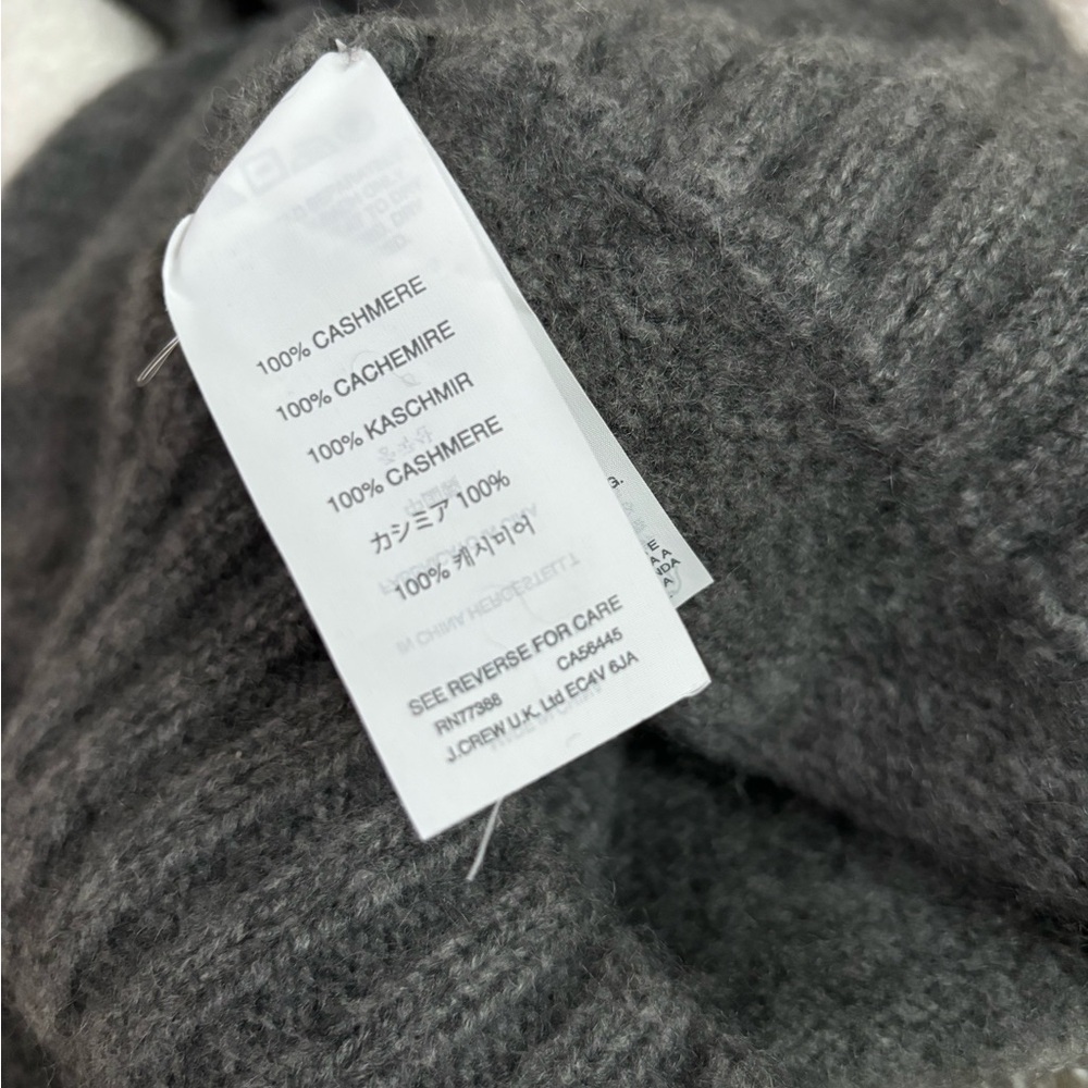 J. Crew Cashmere Gray Turtleneck Sweater - Picture 2 of 2